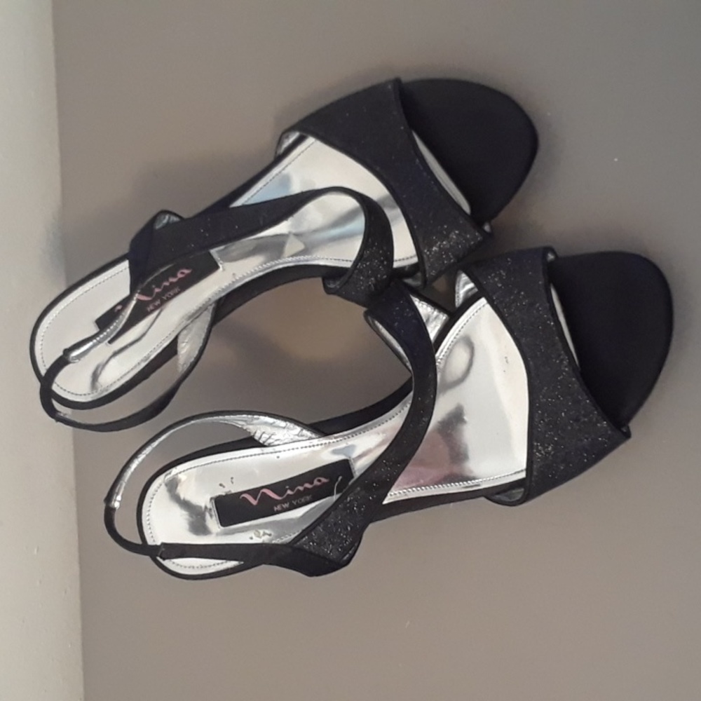 Nina Black Evening Shoes